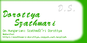 dorottya szathmari business card